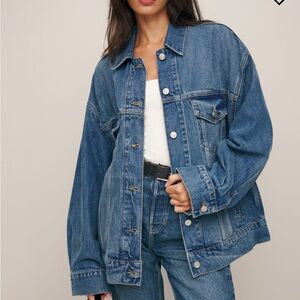Brooks Oversized Denim Jacket in Lesina, Size XS